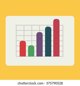 analytics glasses in flat design