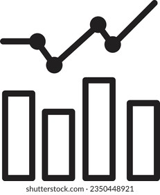 Icono de esquema de ventas de gráficos de análisis