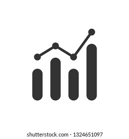 Analytics icon design template vector isolated illustration