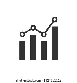 Analytics icon design template vector isolated illustration