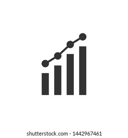 Analytics icon design template vector isolated illustration
