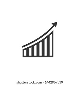 Analytics icon design template vector isolated illustration