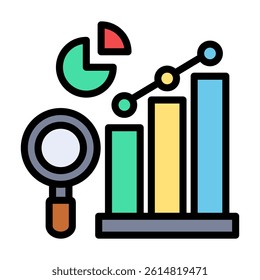 Analytics Icon Element For Design