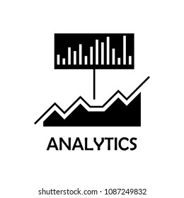 analytics icon. Element of marketing for mobile concept and web apps. Detailed analytics icon can be used for web and mobile. Premium iconmarketing on white background