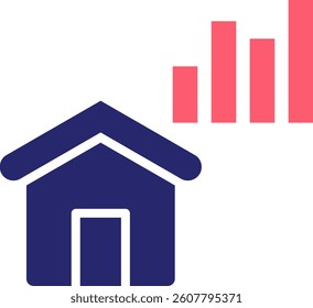 Analytics Icon Fill Vector Illustration