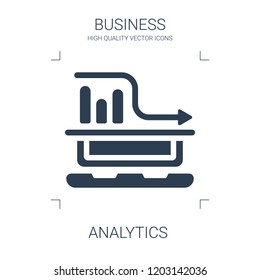 analytics icon. high quality filled analytics icon on white background. from business collection flat trendy vector analytics symbol. use for web and mobile
