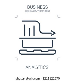 analytics icon. high quality line analytics icon on white background. from business collection flat trendy vector analytics symbol. use for web and mobile