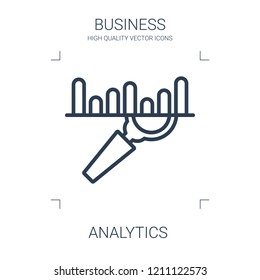 analytics icon. high quality line analytics icon on white background. from business collection flat trendy vector analytics symbol. use for web and mobile