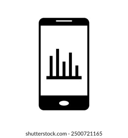 Analytics icon illustrated on background
