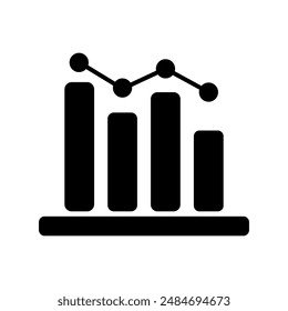 Analytics icon illustrated in vector