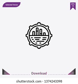 Analytics icon isolated on grey background.Premium symbol for website design, mobile application, logo, ui.Modern, simple, isolated, flat best quality icon for web site designs or mobile apps.