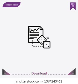 Analytics icon isolated on grey background.Premium symbol for website design, mobile application, logo, ui.Modern, simple, isolated, flat best quality icon for web site designs or mobile apps.