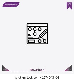 Analytics icon isolated on grey background.Premium symbol for website design, mobile application, logo, ui.Modern, simple, isolated, flat best quality icon for web site designs or mobile apps.