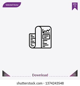Analytics icon isolated on grey background.Premium symbol for website design, mobile application, logo, ui.Modern, simple, isolated, flat best quality icon for web site designs or mobile apps.
