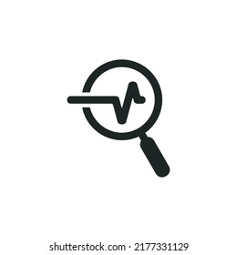 Analytics icon isolated on white background
