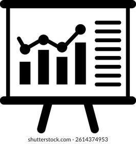 Analytics Icon Mixed Vector Illustration