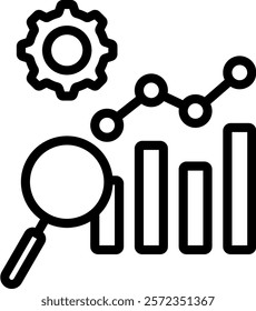 Analytics Icon Outline Vector Illustration
