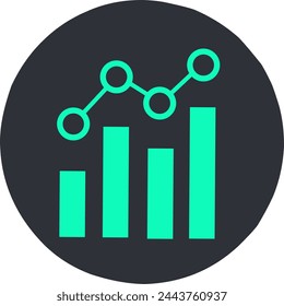 Analytics icon. Statistics, Data Infographics symbol. 