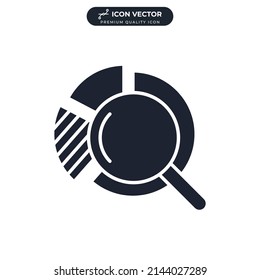 analytics icon symbol template for graphic and web design collection logo vector illustration