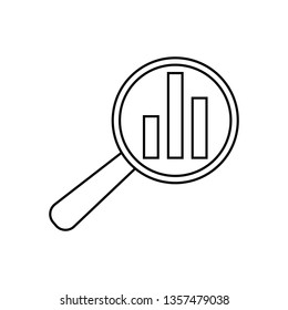 Analytics Icon. Thin line design. Vector illustration.