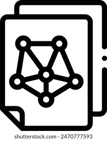 icono de análisis. Diseño De Estilo Lineal Delgado Aislado Sobre Fondo Blanco