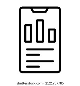 analytics Icon. User interface Vector Illustration, As a Simple Vector Sign and Trendy Symbol in Line Art Style, for Design and Websites, or Mobile Apps,