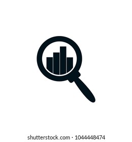 Analytics icon vector.