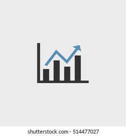 analytics icon, vector design
