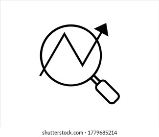 analytics icon vector illustrator sign