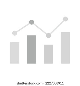 Analytics icon vector image. Can also be used for Project Management. Suitable for mobile apps, web apps and print media.