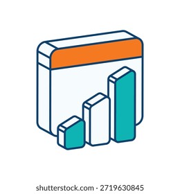 Analytics Icon vector stock illustration
