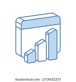 Analytics Icon vector stock illustration