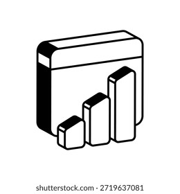 Analytics Icon vector stock illustration