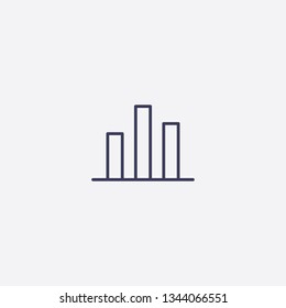 analytics icon.Outline analytics vector, illustrated icon for modern web and mobile design
