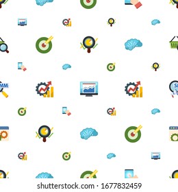 analytics icons pattern seamless. Included editable flat Marketing analytics, statistics, testing, Target keywords, Productivity, AI Architecture icons. analytics icons for web and mobile.