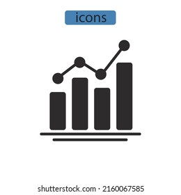 analytics icons  symbol vector elements for infographic web