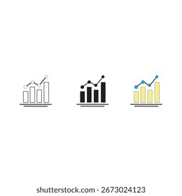 Vector de iconos de Analytics, archivo EPS 