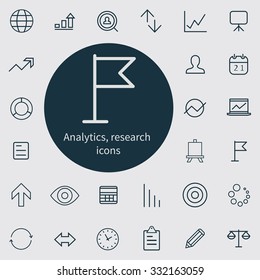 analytics Icons Vector set