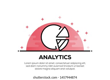 ANALYTICS AND ILLUSTRATION ICON CONCEPT
