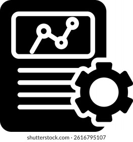 Analytics Impact Glyph Vector Icon Design