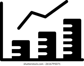Analytics Implementation Glyph Vector Icon Design
