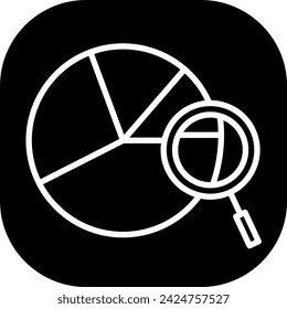 Analytics key performance indicator icon with black filled line outline style. business, computer, technology, finance, analytics, graph, chart. Vector Illustration