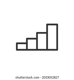 Icono de línea de análisis, signo o símbolo. Pictograma de primera calidad con un diseño de diseño. Icono de vector perfecto de píxeles analíticos aislado en un fondo blanco. 