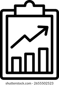 Design de Vetor de Ícone de Linha de Análise