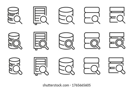 Analytics Line Icons. Reports, Charts And Graphs. Data Statistics Linear Icon Set. Quality Line Set. Vector