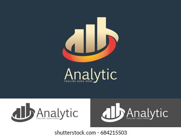 Analytics Logo Design Vector Template 