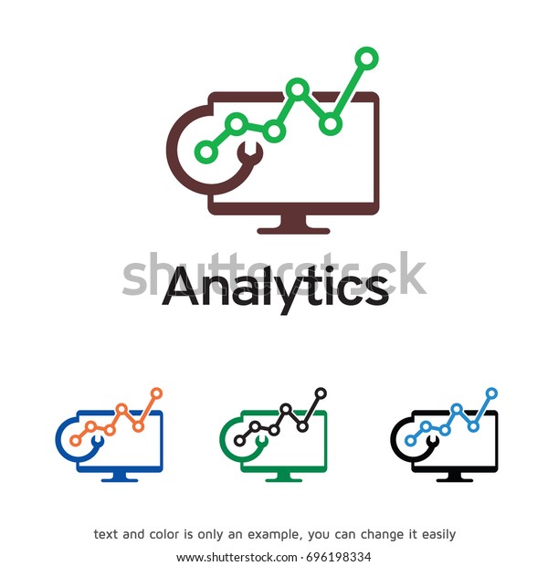 Analytics Logo Template Design Vector Emblem Stock Vector Royalty Free 696198334 Shutterstock 2744