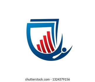 Analytics Logo Template, Icon, Symbol - Vector