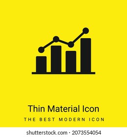 Icono de material amarillo brillante mínimo
