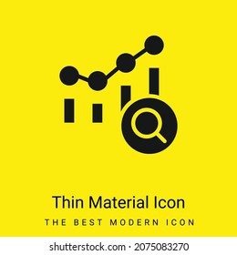 Icono de material amarillo brillante mínimo